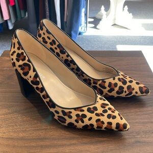 Marc Fisher cheetah print block heels sz 6.5